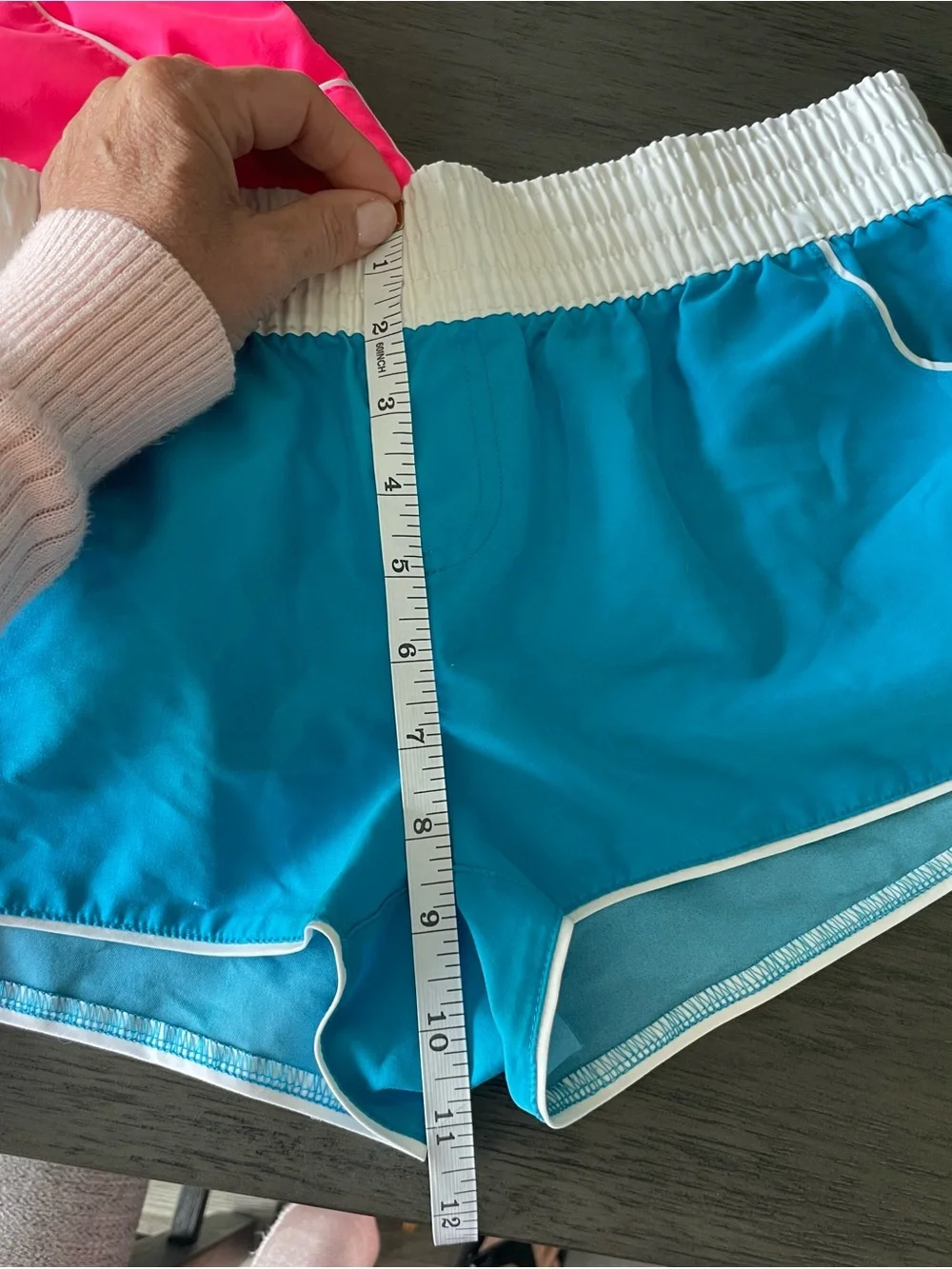 Set of OP Juniors Swim Shorts in Turquoise Blue & Hot Pink size medium and large - Picture 12 of 13